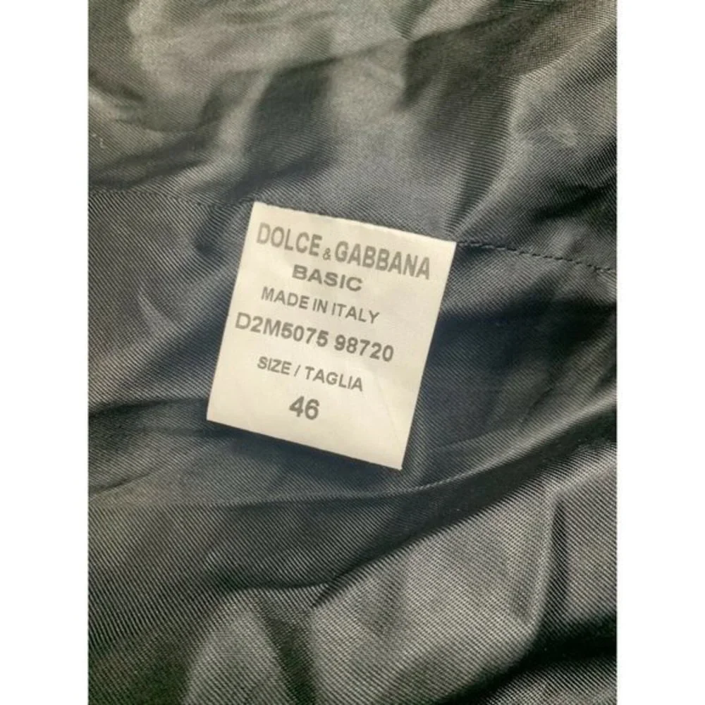 Dolce & Gabbana Basic 46 Virgin Wool Single Breasted Trench Coat Made In Italy - Picture 8 of 11